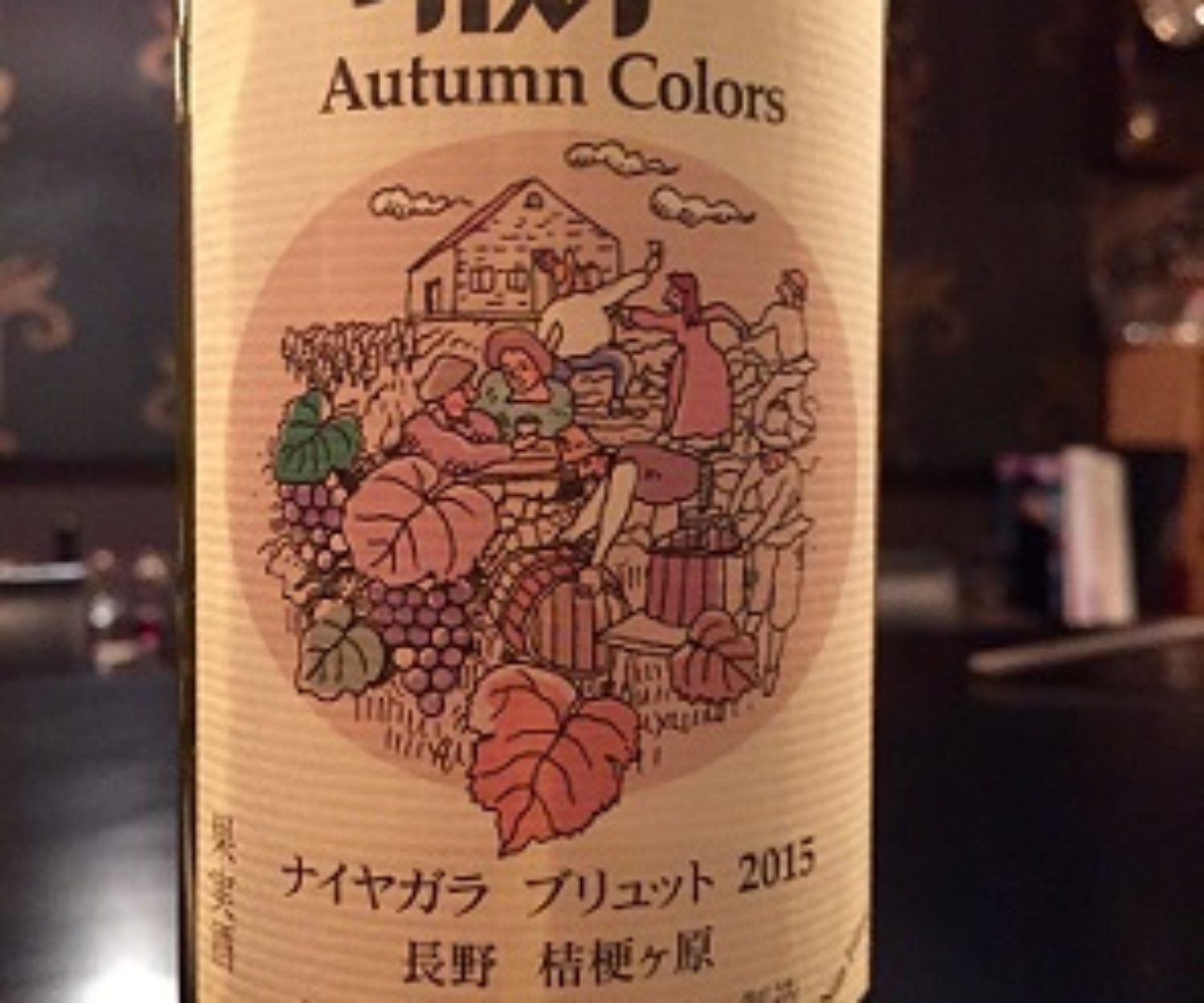 城戸ワイン　ナイアガラ・ブリュット2015　長野　桔梗が原