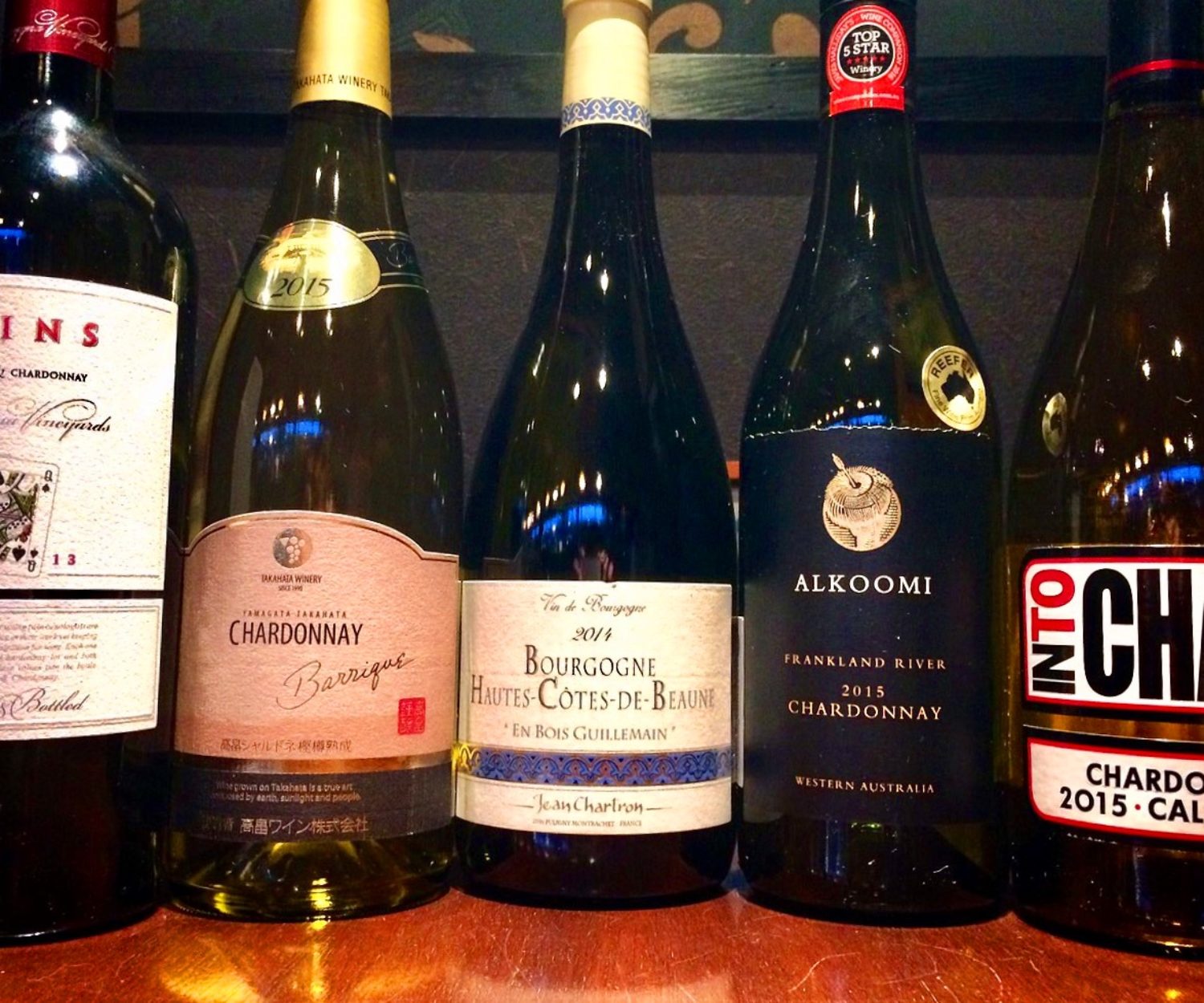 5か国のシャルドネ